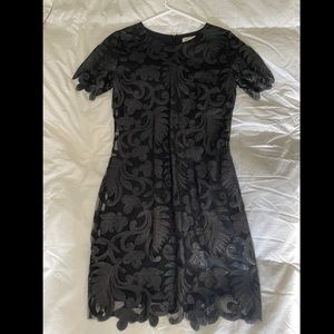 Molly Bracken black sequined shift dress